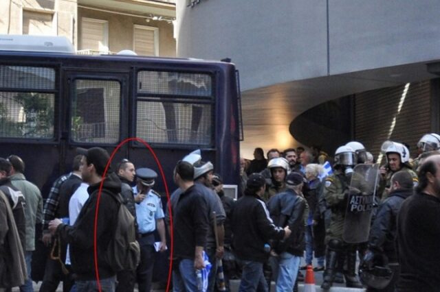 ΦΩΤΟΓΡΑΦΙΕΣ: Κασιδιάρης, Παναγιώταρος, Μπούκουρας, Ηλιόπουλος στο πογκρόμ του Μάη του 2011