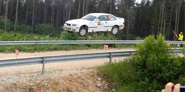 Βίντεο: Το εντυπωσιακό άλμα μιας BMW Μ3 στο ράλι της Εσθονίας