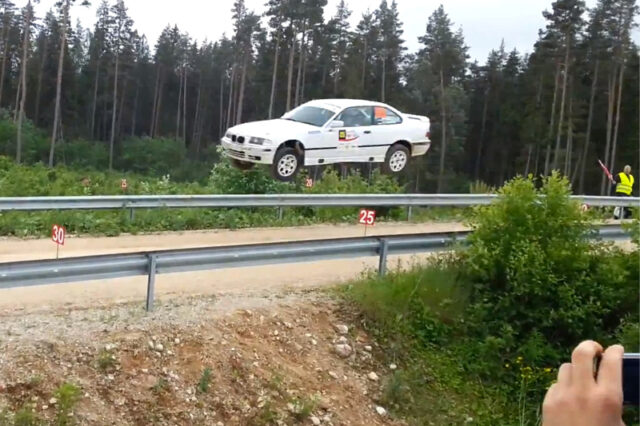 Βίντεο: Το εντυπωσιακό άλμα μιας BMW Μ3 στο ράλι της Εσθονίας