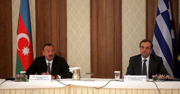 Στο κυνήγι των επενδύσεων. Κάλεσμα Σαμαρά για ευρεία οικονομική συνεργασία με το Αζερμπαϊτζάν