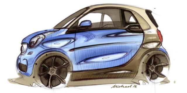 Smart ForTwo. Αποκάλυψη μέσω σκίτσων