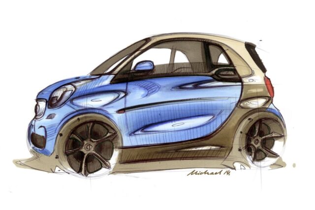 Smart ForTwo. Αποκάλυψη μέσω σκίτσων