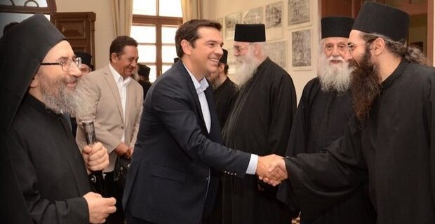 Ο Αλέξης Τσίπρας στο Άγιο Όρος. Οι πρώτες φωτογραφίες από την άφιξη του