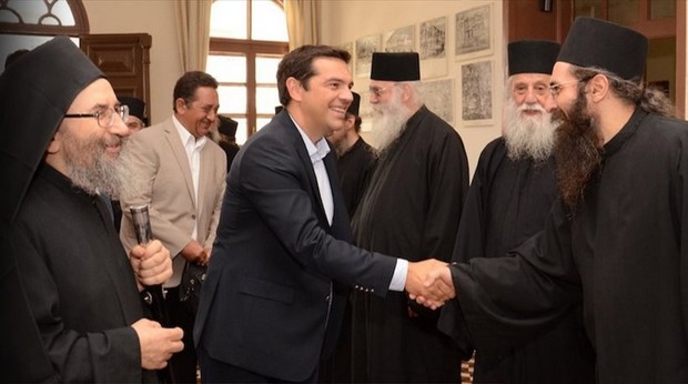 Ο Αλέξης Τσίπρας στο Άγιο Όρος. Οι πρώτες φωτογραφίες από την άφιξη του