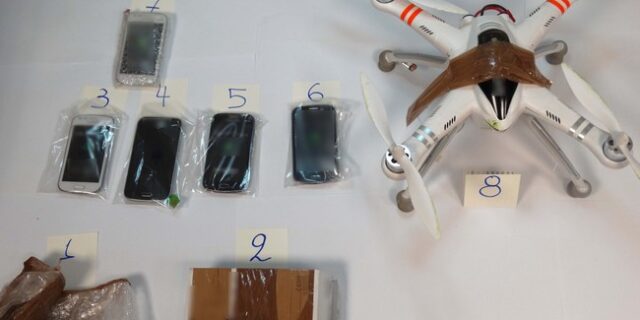 Επιχείρησαν να εισάγουν κινητά σε φυλακές με τηλεκατευθυνόμενο ελικοπτεράκι