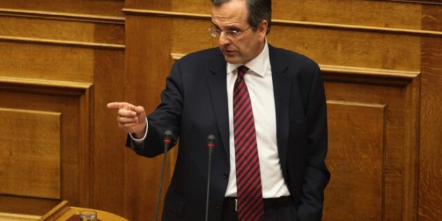Στον Πρόεδρο της Βουλής η πρόταση Σαμαρά για ψήφο εμπιστοσύνης στην κυβέρνηση