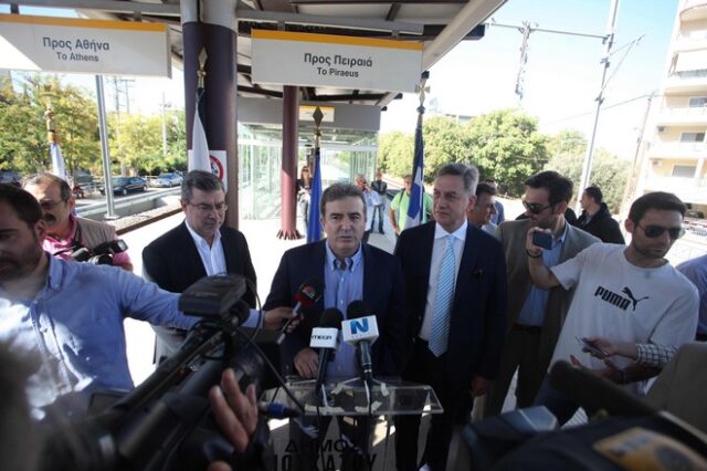Εγκαινιάστηκε από τον Μιχ. Χρυσοχοΐδη ο σταθμός του προαστιακού στον Ταύρο
