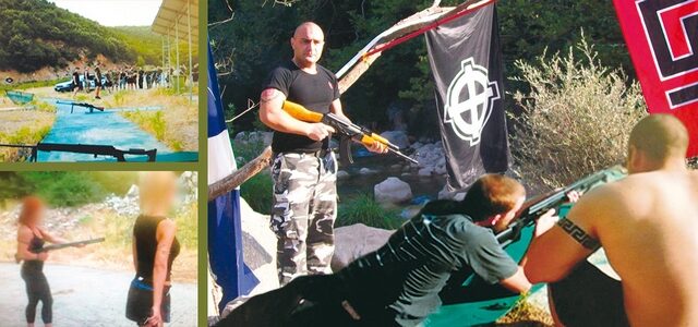 Περίστροφα, πιστόλια, καραμπίνες, τσεκούρια, μαχαίρια και άλλα όπλα στην κατοχή της Χρυσής Αυγής
