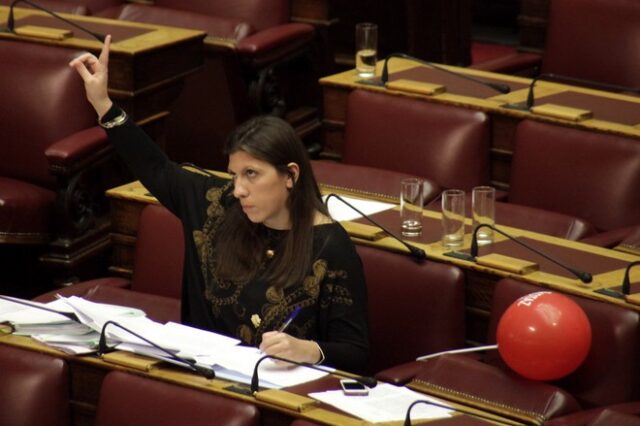 Με κόκκινο μπαλόνι πήγε η Κωνσταντοπούλου στη Βουλή