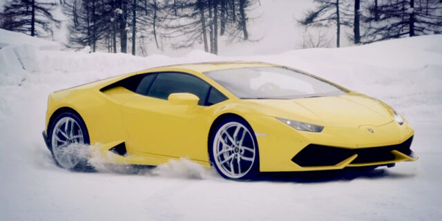 ΒΙΝΤΕΟ. Οδηγώντας μια Lamborghini στο χιόνι και τον πάγο
