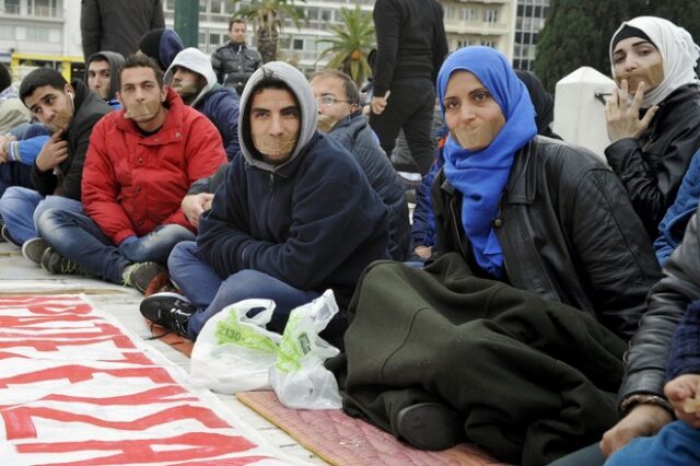 Εννέα Σύροι απεργοί πείνας στον Ευαγγελισμό