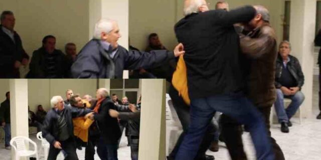 Βίντεο: Μπουνιές και βρισιές μεταξύ δημοτικών συμβούλων