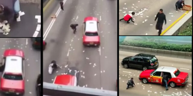 Βίντεο. Χριστουγεννιάτικος μπουναμάς. Μαζεύοντας δολάρια σε δρόμο του Χονγκ Κονγκ