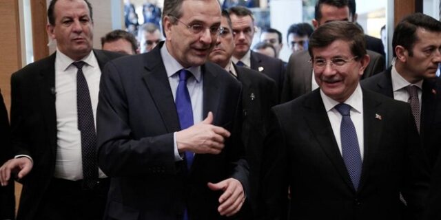 Νταβούτογλου και Σαμαράς, συμφώνησαν ότι διαφωνούν στα σημαντικά θέματα