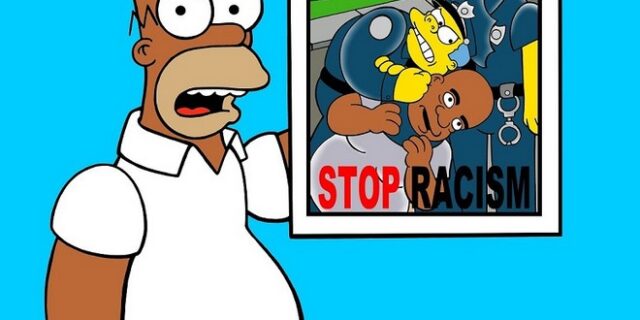 Οι Simpsons του aleXsandro Palombo κόντρα σε ρατσισμό και αστυνομική βία