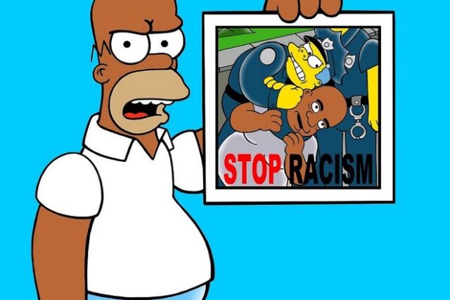 Οι Simpsons του aleXsandro Palombo κόντρα σε ρατσισμό και αστυνομική βία