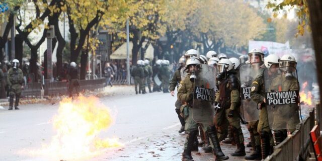 Πορεία στη Θεσσαλονίκη: Ζημιές σε καταστήματα