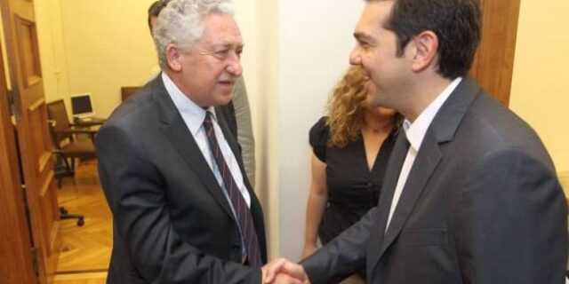 Δίνουν χέρια Τσίπρας-Κουβέλης. Το σχέδιο της κοινής πορείας