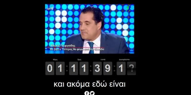 hasadonisleftyet.com: Ιστοσελίδα μετρά ώρες μέχρι να φύγει ο Άδωνις από τη χώρα