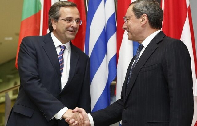 Επικοινωνία με τον Μάριο Ντράγκι είχε ο Σαμαράς