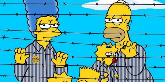 Οι Simpsons του aleXsandro Palombo, φυλακισμένοι Εβραίοι στο Άουσβιτς