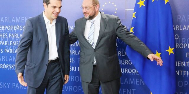 LIVE εικόνα: Η συνάντηση Τσίπρα-Σουλτς