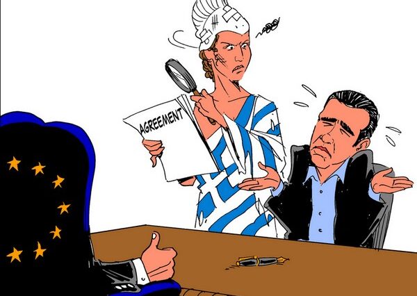 Ο Τσίπρας καταϊδρωμένος απολογείται στην θυμωμένη Ελλάδα για τη συμφωνία