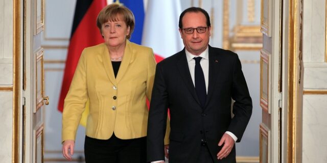Ολάντ: Η Ελλάδα πρέπει να παραμείνει στην Ευρωζώνη. Μέρκελ: Υπάρχουν τεχνικά θέματα που πρέπει να εξηγηθούν