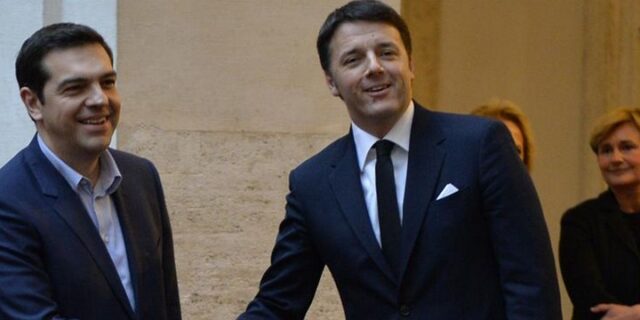 Συνάντηση Ρέντσι-Τσίπρα: Ήρθε η ώρα να φέρουμε ελπίδα και αισιοδοξία