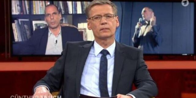 Bild: O Βαρουφάκης κάνει άσεμνη χειρονομία προς τους Γερμανούς