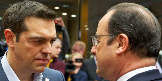 Σε εξέλιξη συνάντηση Τσίπρα – Ολάντ στις Βρυξέλλες