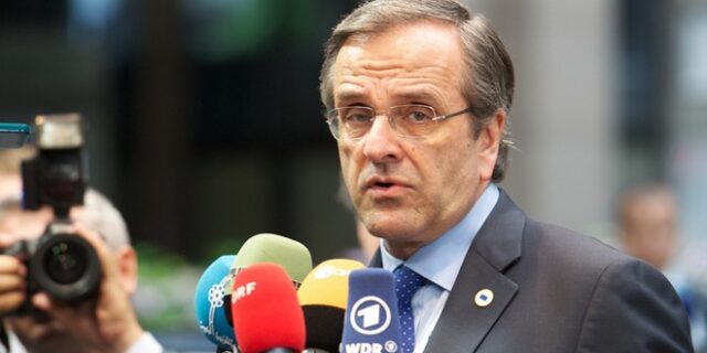 Να πέσουν οι τόνοι της ρητορικής απ’ όλες τις πλευρές ζήτησε ο Σαμαράς στο ΕΛΚ
