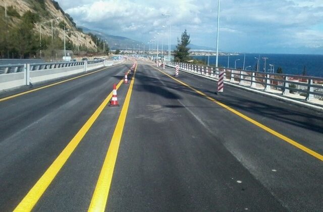 Έκτακτες κυκλοφοριακές ρυθμίσεις στην εθνική Πατρών-Κορίνθου