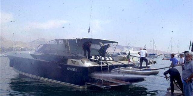 Σοβαρές ζημιές στην θαλαμηγό του Σωκράτη Κόκκαλη από πυρκαγιά