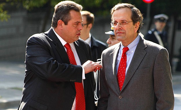 Ο Σαμαράς ποντάρει σε κυβέρνηση εθνικής ενότητας, οι ΑΝΕΛ ήδη απορρίπτουν αυτό το σενάριο