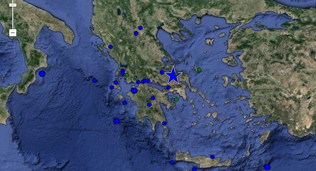 Σεισμός 5,3 Ρίχτερ βόρεια της Χαλκίδας. Αναστατώθηκε η Αττική