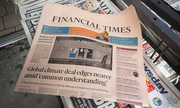 Η Pearson ανακοίνωσε την πώληση της εφημερίδας Financial Times στον ιαπωνικό όμιλο Nikkei