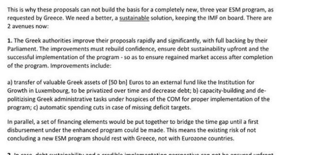 Αυτό είναι το έγγραφο με την πρόταση Σόιμπλε για GREXIT