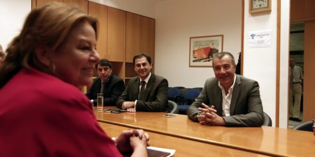 Με τη Λούκα Κατσέλη συναντήθηκε ο Σταύρος Θεοδωράκης