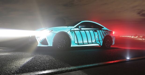 Το Lexus RC-F με το χρώμα που φωτίζεται με τον παλμό της καρδιάς του οδηγού (βίντεο)