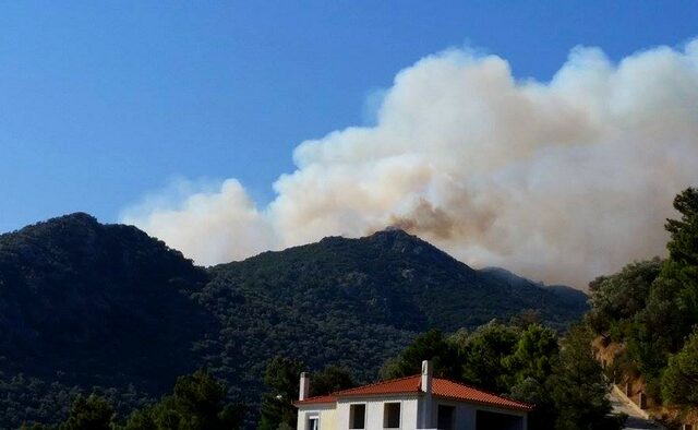 Υπό έλεγχο η φωτιά στην Αγ. Μαρίνα Μυτιλήνης