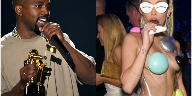 MTV Awards: Ο Kanye West ανακοίνωσε πως βάζει για πρόεδρος των ΗΠΑ και η Miley Cyrus ξέχασε (πάλι) να ντυθεί