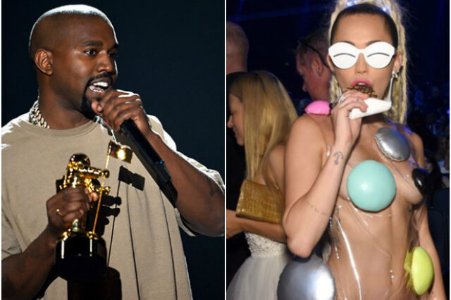 MTV Awards: Ο Kanye West ανακοίνωσε πως βάζει για πρόεδρος των ΗΠΑ και η Miley Cyrus ξέχασε (πάλι) να ντυθεί