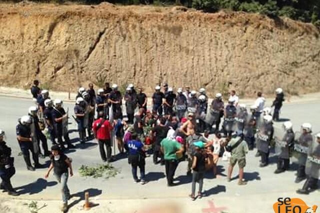 Ελεύθεροι αφέθηκαν οι διαδηλωτές που συνελήφθησαν στις Σκουριές