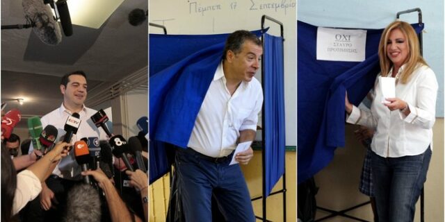 Εκλογές 2015: Το βάθρο του Τσίπρα, το χαμένο ψηφοδέλτιο του Ποταμιού και οι καμπάνες του Καραμανλή
