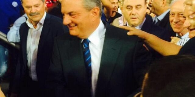 Εκλογές 2015: Θριαμβευτική υποδοχή του Κώστα Καραμανλή στο Βελλίδειο