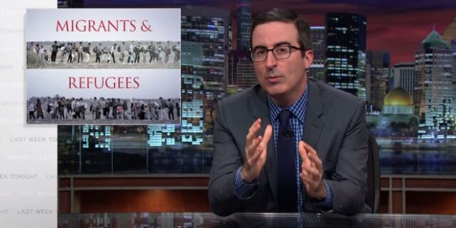 Ο John Oliver ξεμπροστιάζει τα μίντια για τον τρόπο που καλύπτουν την προσφυγική κρίση