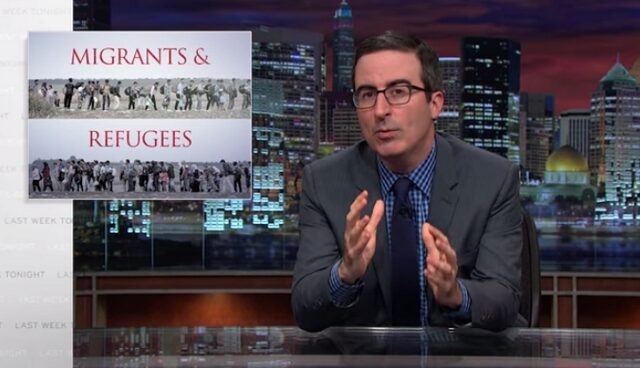 Ο John Oliver ξεμπροστιάζει τα μίντια για τον τρόπο που καλύπτουν την προσφυγική κρίση