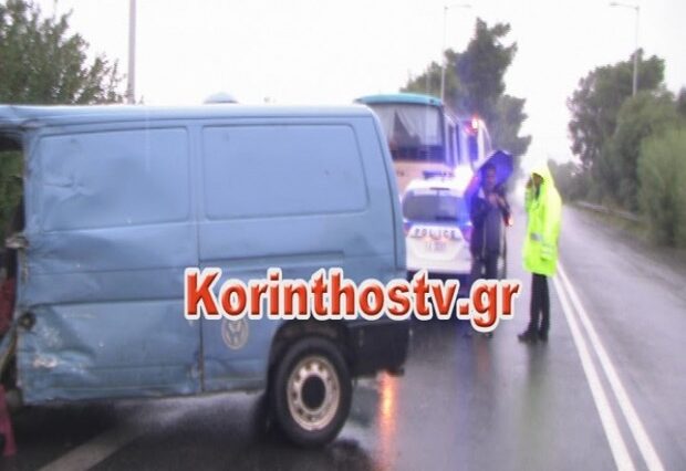 Κόρινθος: Ένας νεκρός σε σύγκρουση φορτηγού με λεωφορείο του ΚΤΕΛ Λακωνίας