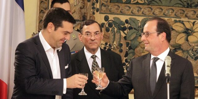 Στο Γκάζι με γαλλική μουσική, Τσίπρας και Ολάντ